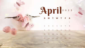 A Calendar With Birds In A Nest Wallpaper