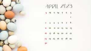 A Calendar With Eggs And Eggs On It Wallpaper