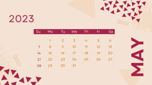 A Calendar With The Word May On It Wallpaper