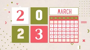 A Calendar With The Words March 2013 Wallpaper