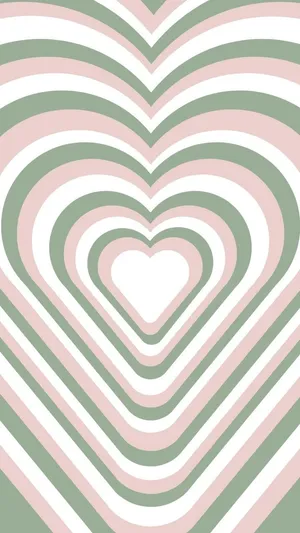 A Calming And Tranquil Aesthetic Featuring Shades Of Pink And Green Wallpaper