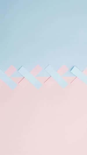 A Calming Pastel Blue And Pink Gradient Wallpaper. Wallpaper