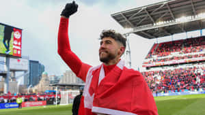 A Canadian Midfielder Jonathan Osorio Wallpaper