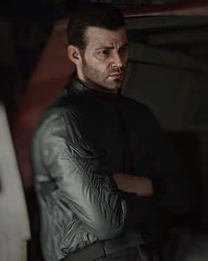 A Candid Shot Of Alex Mason In Action Wallpaper