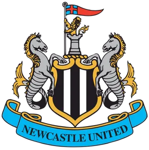 A Captivating Black And White Newcastle United Fc Logo Wallpaper
