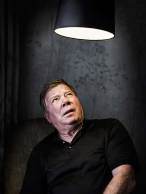 A Captivating Portrait Of William Shatner Wallpaper