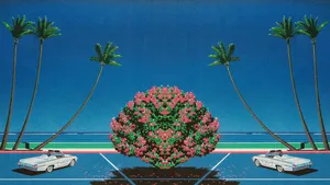 A Car Is Parked In A Parking Lot Wallpaper