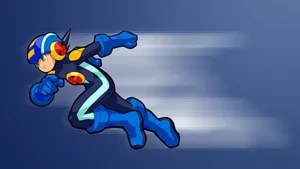 A Cartoon Character Running In The Air Wallpaper