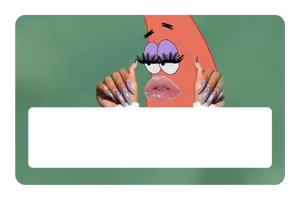 A Cartoon Spongebob Squarepants Character With A Pink Face Wallpaper