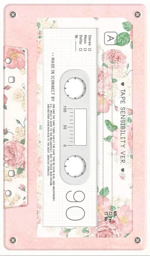 A Cassette With Flowers On It Wallpaper