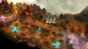 A Champion's Battlefield In Moba Games Wallpaper