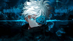 A Character With White Hair And Blue Eyes Wallpaper