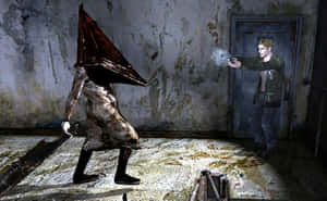 A Chilling Gathering Of Silent Hill Characters In The Eerie Town Wallpaper