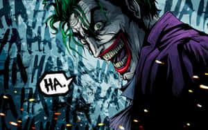 A Chilling Portrait Of The Joker From Batman Comics Wallpaper