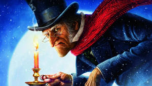 A Christmas Carol Candle Man Wallpaper