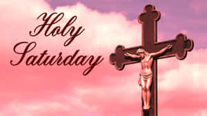 A Church Illuminated By Candlelight On Holy Saturday Wallpaper