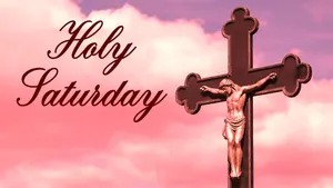 A Church Illuminated By Candlelight On Holy Saturday Wallpaper