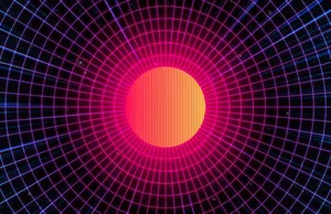 A Circular Image Of A Glowing Ball Wallpaper