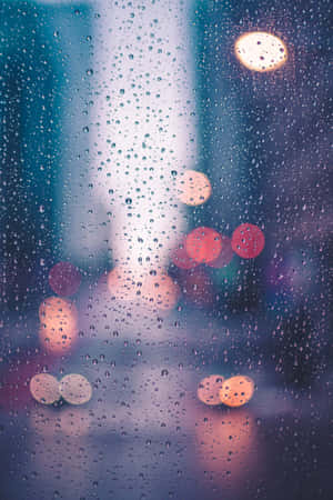 A City Bathed In The Beauty Of The Rain. Wallpaper