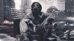 A City In Flames During The Apocalypse Wallpaper