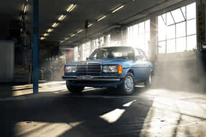 A Classic Beauty - A Vintage Mercedes Benz Wallpaper