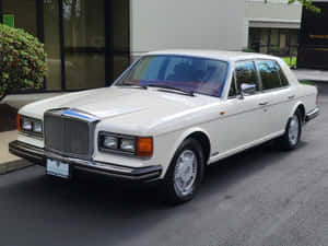 A Classic Bentley Eight Gleaming Under The Sun Wallpaper
