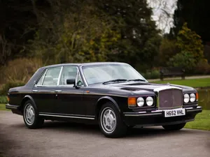 A Classic Bentley Eight In A Stunning Outdoor Setting Wallpaper