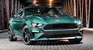 A Classic Ford Mustang Bullitt In Action Wallpaper