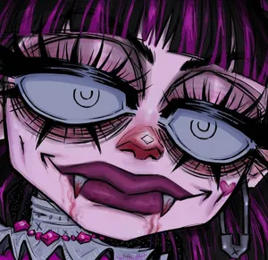 A Classic Grunge Cartoon Showing A Strange Character. Wallpaper