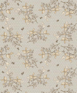 A Classic Illustration Of A Vintage Bee Wallpaper
