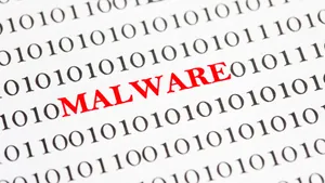 A Close Up Of A Binary Code With The Word Malware Wallpaper