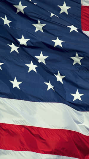 A Close Up Of An American Flag Wallpaper