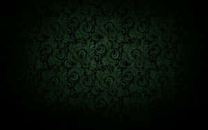 A Close-up Of Dark Green Grunge Wallpaper