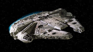A Close Up Shot Of The Iconic Millenium Falcon Wallpaper
