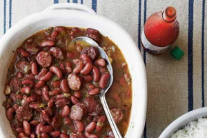 A Close-up View Of Delicious Red Beans Wallpaper