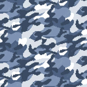 A Closer Look At Blue Camo Wallpaper