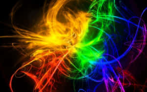 A Cloud Of Colorful Smoke Wallpaper