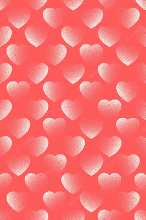 A Cluster Of Cute Hearts Floating In The Sky Wallpaper