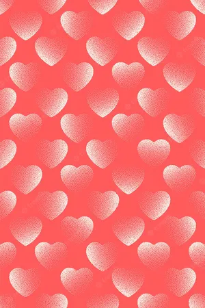 A Cluster Of Cute Hearts Floating In The Sky Wallpaper