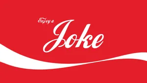A Coca Cola Logo With The Word Joke On It Wallpaper