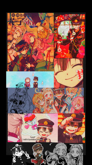 A Collage Of Anime Characters And Anime Characters Wallpaper