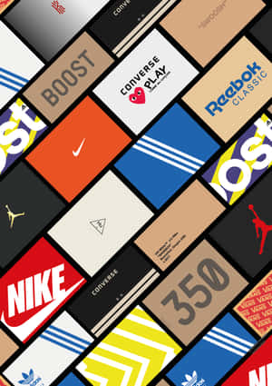 A Collage Of Different Logos And Brands Wallpaper