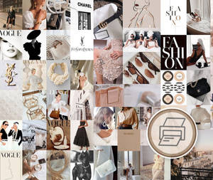 A Collage Of Images Of Fashion And Accessories Wallpaper