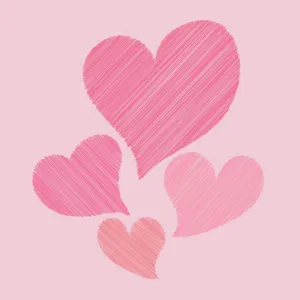 A Collection Of Colorful Cute Hearts Wallpaper