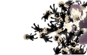 A Collection Of Mysterious Voodoo Dolls Hanging From A Tree Branch Wallpaper