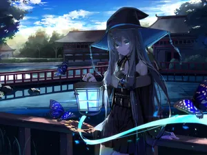 A Collection Of Witch Hats In An Enchanting Atmospheric Setting Wallpaper