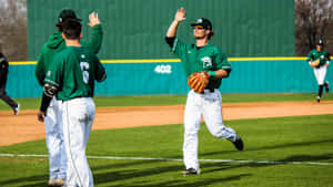 A College Baseball Game Action Shot Wallpaper