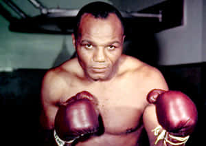 A Colored Portrait Of Jersey Joe Walcott Wallpaper