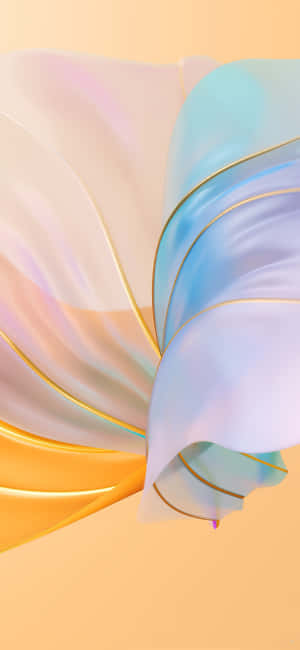 A Colorful Abstract Background With A Colorful Ribbon Wallpaper