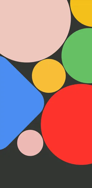 A Colorful Abstract Background With Circles Wallpaper